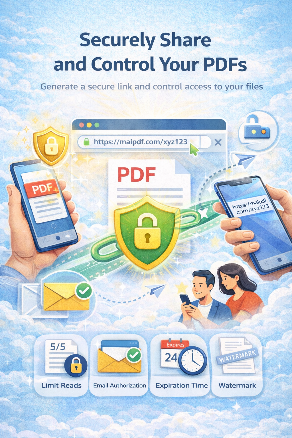 Secure PDF sharing — control access and track views
